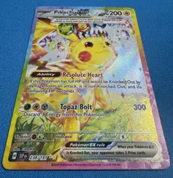 ⚡2024 PIKACHU ex ⚡ Pokemon Scarlet Violet Surging Sparks Full Art Holo 238 📈 - Image 3
