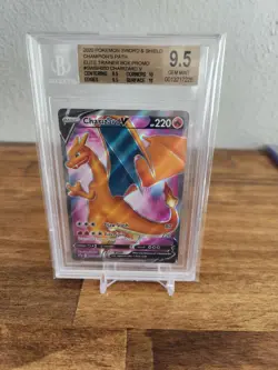 Pokemon Charizard V Champion's Path ETB Full Art Promo SWSH050 BGS 9.5 - Image 1