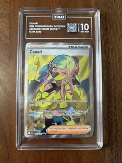 Canari Pokemon TCG Ultra Rare Trainer Ascended Heroes 2026 TAG 10 #257/217 - Image 1