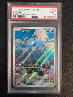 Pokemon Marill 204/193 PSA 9 Paldea Evolved - Image 1