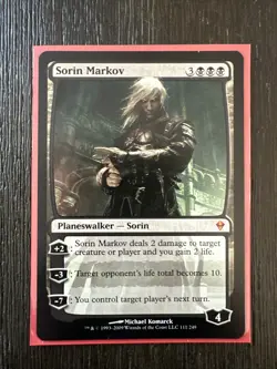 MTG ZENDIKAR* SORIN MARKOV NM/M* - Image 1