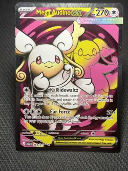 Mega Audino ex 253/217 Ultra Rare ME: Ascended Heroes Pokemon Near Mint - Image 1