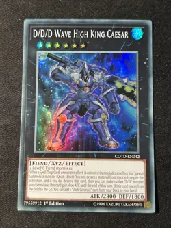 D/D/D Wave High King Caesar - COTD-EN042 - Super Rare 1st Ed NM Yugioh - Image 1