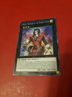 Yugioh Dante, Traveler of the Burning Abyss Secret MP15-EN121 1st Ed Light Play - Image 1