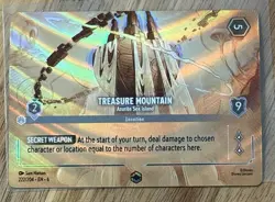 Disney Lorcana Azurite Sea Treasure Mountain Enchanted 222/204 - Image 1