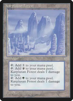Karplusan Forest x1 LP/NM - Ice Age - Magic the Gathering MtG - Image 1