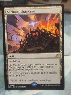 R 0257 Secluded Starforge Land Edge of Eternities EOE MTG Card - Image 1