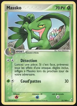 Carte Pokemon Massko 32/100 Gardiens de Cristal Francais - Image 1