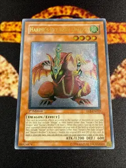 YUGIOH • HARPIE’S PET BABY DRAGON • ULTIMATE RARE • EOJ-EN013 • 1st ED • VLP - Image 2