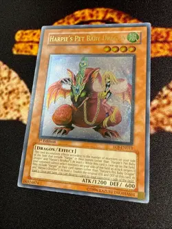 YUGIOH • HARPIE’S PET BABY DRAGON • ULTIMATE RARE • EOJ-EN013 • 1st ED • VLP - Image 3