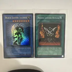 Yugioh Black Luster Soldier SYE-024 1st Edition Ultra Rare MP With Ritual - Image 2