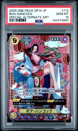 2025 ONE PIECE JAPANESE OP14-THE AZURE SEA'S SEVEN #112 BOA HANCOCK PSA 10 - Image 1