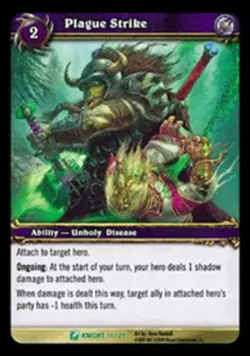 Light Play WoW TCG Plague Strike Death Knight Starter World of Warcraft - Image 1