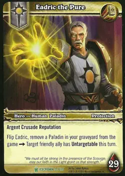 Moderate Play WoW TCG Eadric the Pure Icecrown World of Warcraft - Image 1