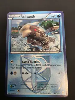 Relicanth 24/101 Team Plasma Uncommon Basic 2013 Pokemon TCG English Card MP - Image 1