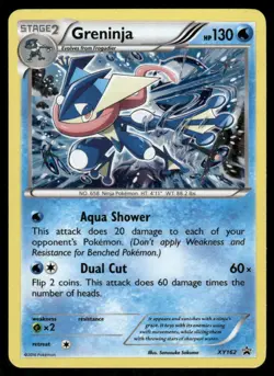 Pokemon Cards Greninja XY162 XY Promo Holo NM - Image 1