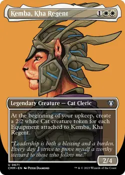 Kemba, Kha Regent (Borderless) FOIL Commander Masters NM Uncommon CARD ABUGames - Image 1