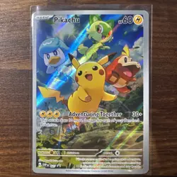 Pokemon Pikachu SVP 27 Paldea Evolved Black Star Promo Card - Image 1