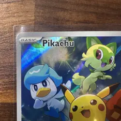 Pokemon Pikachu SVP 27 Paldea Evolved Black Star Promo Card - Image 2