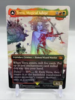 Terra, Magical Adept (Borderless) Final Fantasy Foil Card MTG M #0323 - Image 1