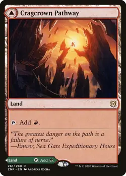 Cragcrown Pathway/Timbercrown Pathway - MtG Zendikar Rising - R261 NM 2020 - Image 2