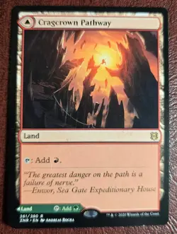 Cragcrown Pathway/Timbercrown Pathway - MtG Zendikar Rising - R261 NM 2020 - Image 3