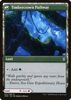 Cragcrown Pathway/Timbercrown Pathway - MtG Zendikar Rising - R261 NM 2020 - Image 4