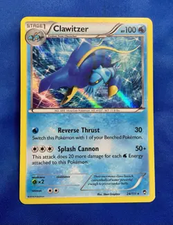 Clawitzer 24/111 XY-Furious Fists Holo Pokemon TCG Lightly Played - Image 1