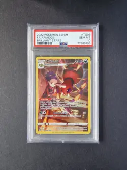 PSA 10 TG09/TG30 Ariados Brilliant Stars Trainer Gallery Pokemon Card Game TCG - Image 1