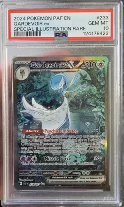 2024 Pokemon Paldean Fates Gardevoir ex #233/091 PSA 10 GEM MINT - Image 1