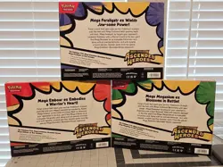Pokemon Mega Evolution Ascended Heroes EX Box Lot 3 Meganium Emboar Feraligatr - Image 2