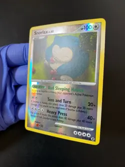 POKEMON SNORLAX LV.40 REVERSE HOLO 81/111 PLATINUM RISING RIVALS ENGLISH EX - Image 2