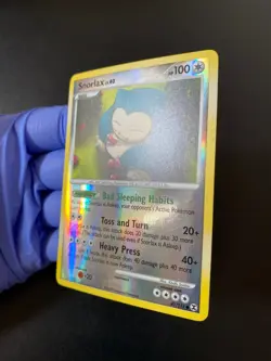 POKEMON SNORLAX LV.40 REVERSE HOLO 81/111 PLATINUM RISING RIVALS ENGLISH EX - Image 3