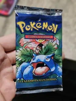 HEAVYU! 21.4g PORTUGUESE 1999 Pokemon Base Set Pack - Image 1