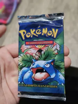 HEAVYU! 21.4g PORTUGUESE 1999 Pokemon Base Set Pack - Image 2