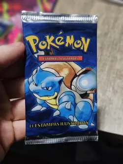 HEAVYU! 21.4g PORTUGUESE 1999 Pokemon Base Set Pack - Image 2