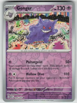 Gengar 094/165 Rare 151 Pokemon Reverse Holo Lightly Played - Image 1
