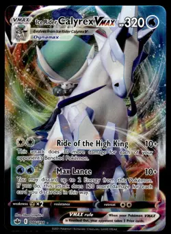 Pokemon TCG Chilling Reign #046/198 Ice Rider Calyrex VMAX NM - Image 1