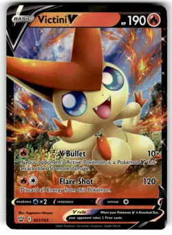 Pokemon TCG Battle Styles #021/163 Victini V NM - Image 1