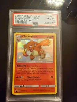 2019 Pokemon Hidden Fates SHINY CHARMELEON GX SV7/SV94 PSA 10 GEM MINT - Image 1