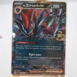 Pokemon Journey Together Trading Card N's Zoroark EX #098 Double Rare Holo - Image 1