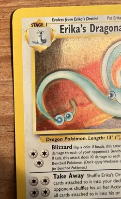 Pokemon Erika’s Dragonair 4/132 Gym Heroes Holo Rare WOTC LP/MP - Image 3