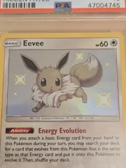 2019 Pokemon Sun & Moon Hidden Fates #SV41 Eevee-Holo Hidden Fates PSA 10 - Image 2