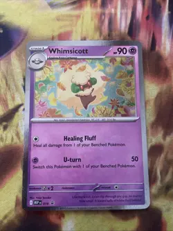 Whimsicott 019 PROMO COSMOS HOLO BLACK STAR Phantasmal Flames Pokemon Foil TCG - Image 1