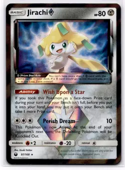 Jirachi ◇ 97/168 Celestial Storm Prism Star Rare Near Mint Pokemon - Image 1