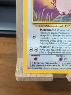Clefable 17/64 - Jungle - Rare Non Holo - 1999 Pokemon LP - Image 3
