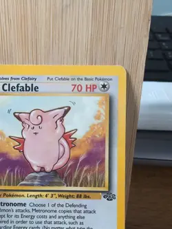 Clefable 17/64 - Jungle - Rare Non Holo - 1999 Pokemon LP - Image 5