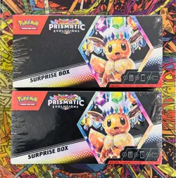 Pokemon Scarlet & Violet Prismatic Evolutions Surprise Box Sealed New Set/Lot X2 - Image 1