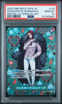 Donquixote Rosinante 119 Special Alternate Art One Piece Japanese PSA 10 SP OP09 - Image 1
