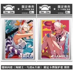60PCS Trading Card ONE PIECE Yamato Uta OPCG Card Sleeves 67X92mm Standard - Image 1